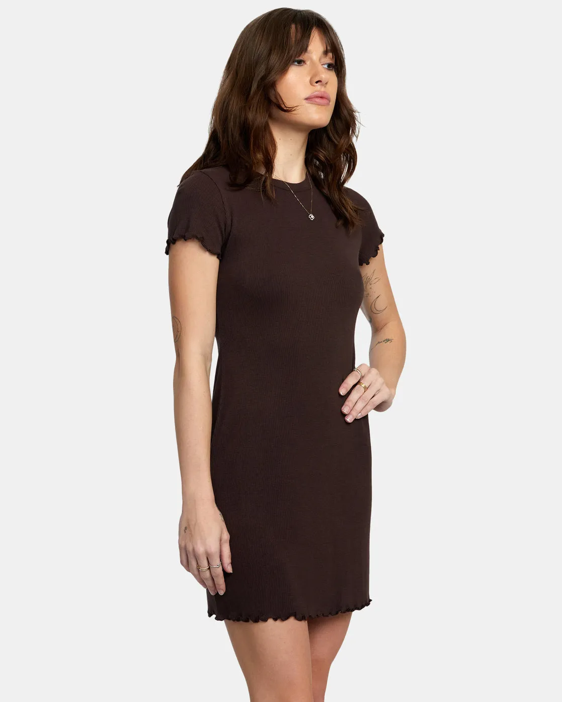 Rover Rib Knit Dress - Java