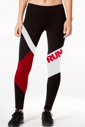 Run Print Multi color Leggings