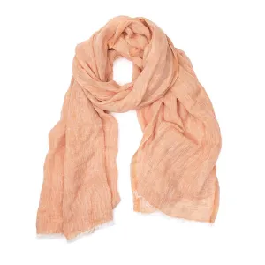 Rust Linen Scarf