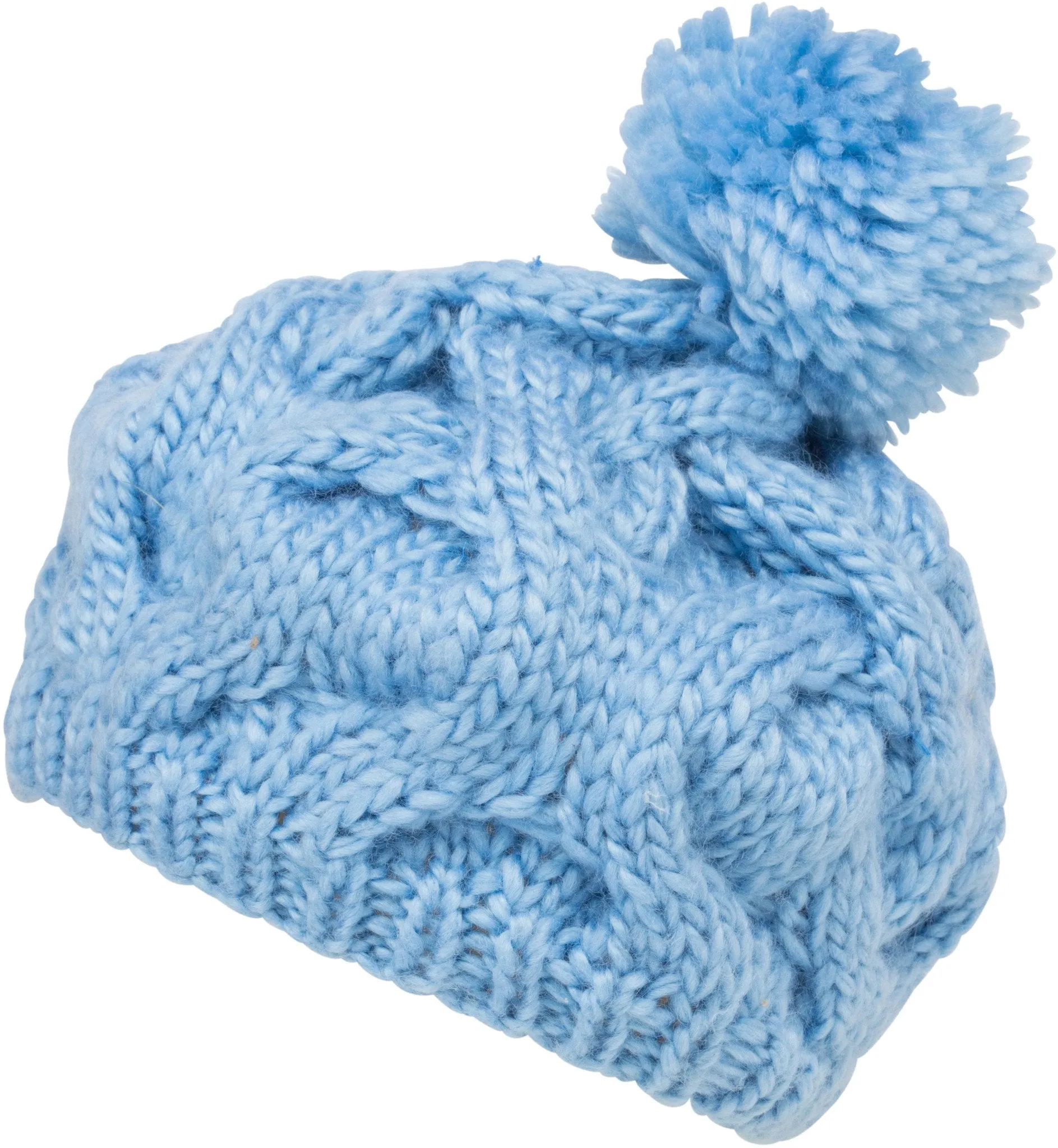 Sakkas Cable Knit Pom Pom Thick Slouch Hat