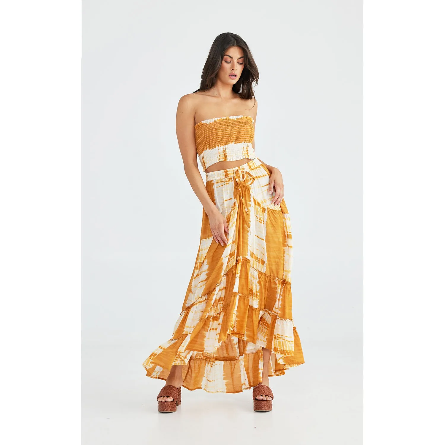 Skirt Magic Carpet - Mustard Tie Dye