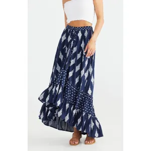 Skirt Magic Carpet - Navy Embroidery