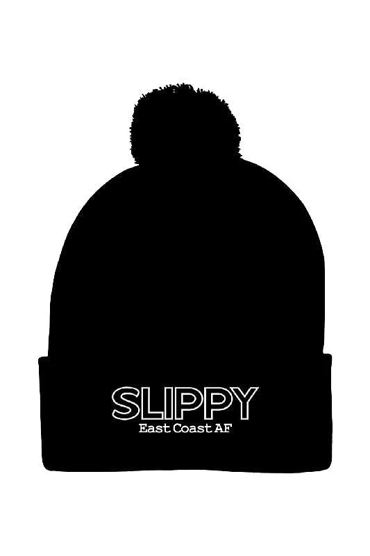 Slippy Pom-Pom Knit Toque