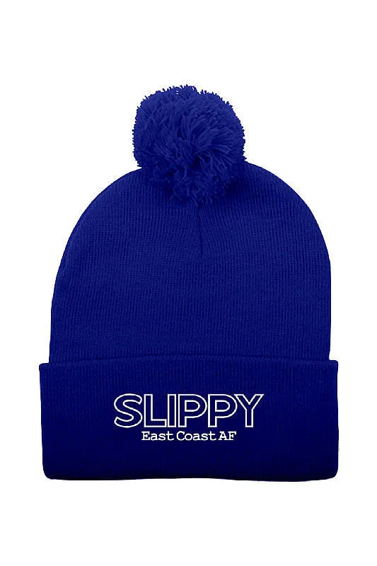 Slippy Pom-Pom Knit Toque