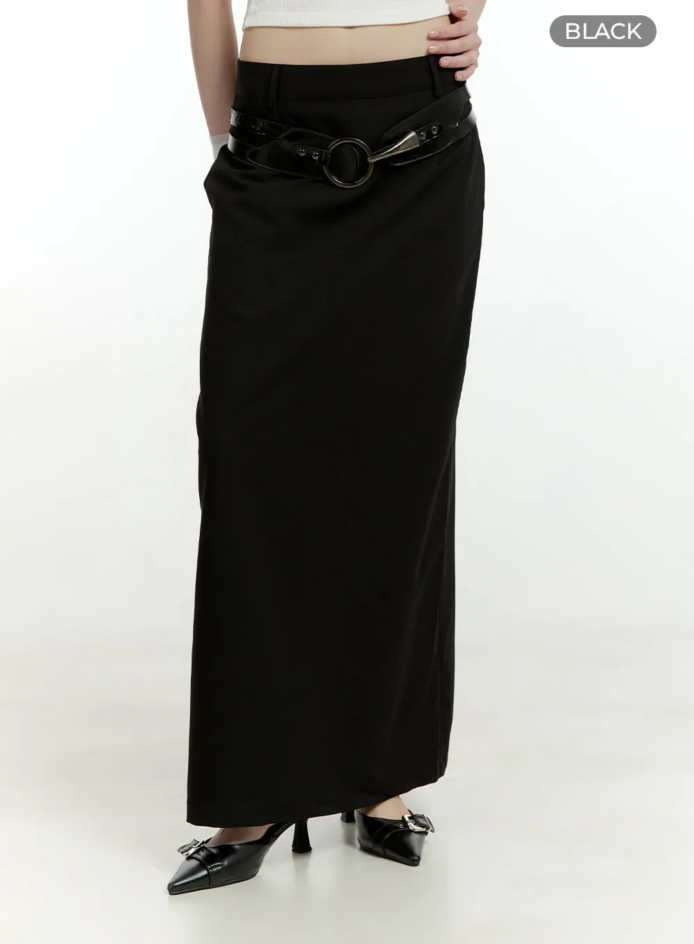 Solid Tailored Maxi Dress CL426