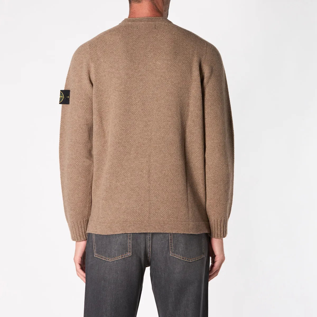 STONE ISLAND SWEATER 8115568A3 V0075 BROWN