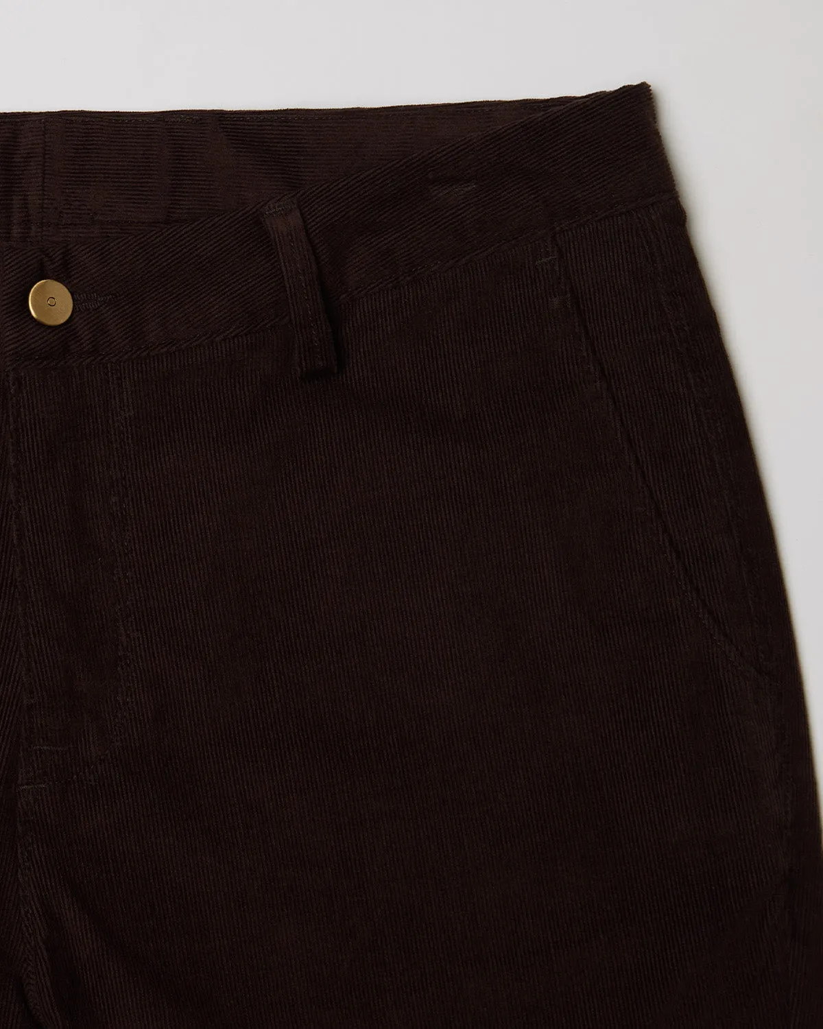 Stretch Corduroy Chinos - Brown