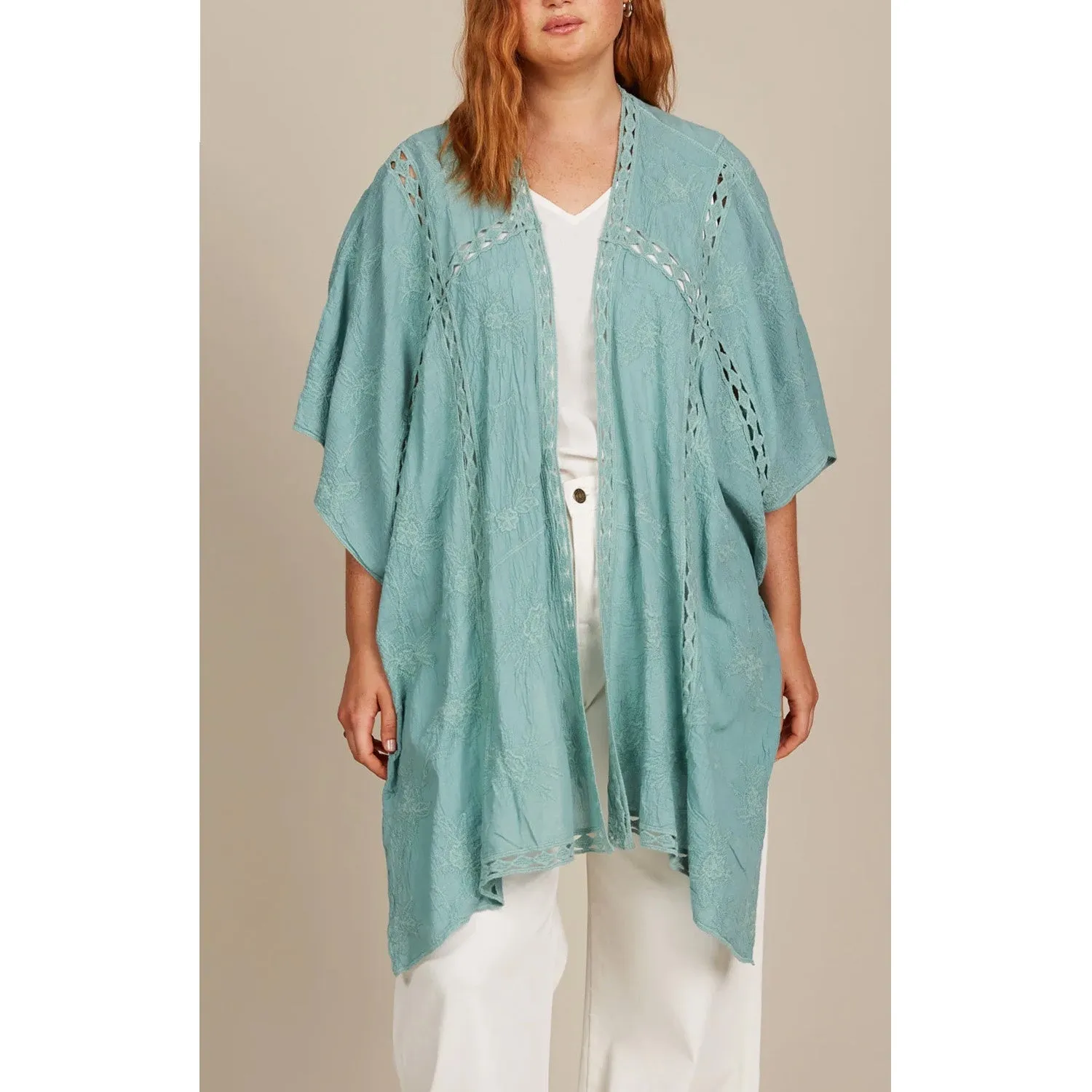 Top Fleur Cape ONE SIZE - Seafoam