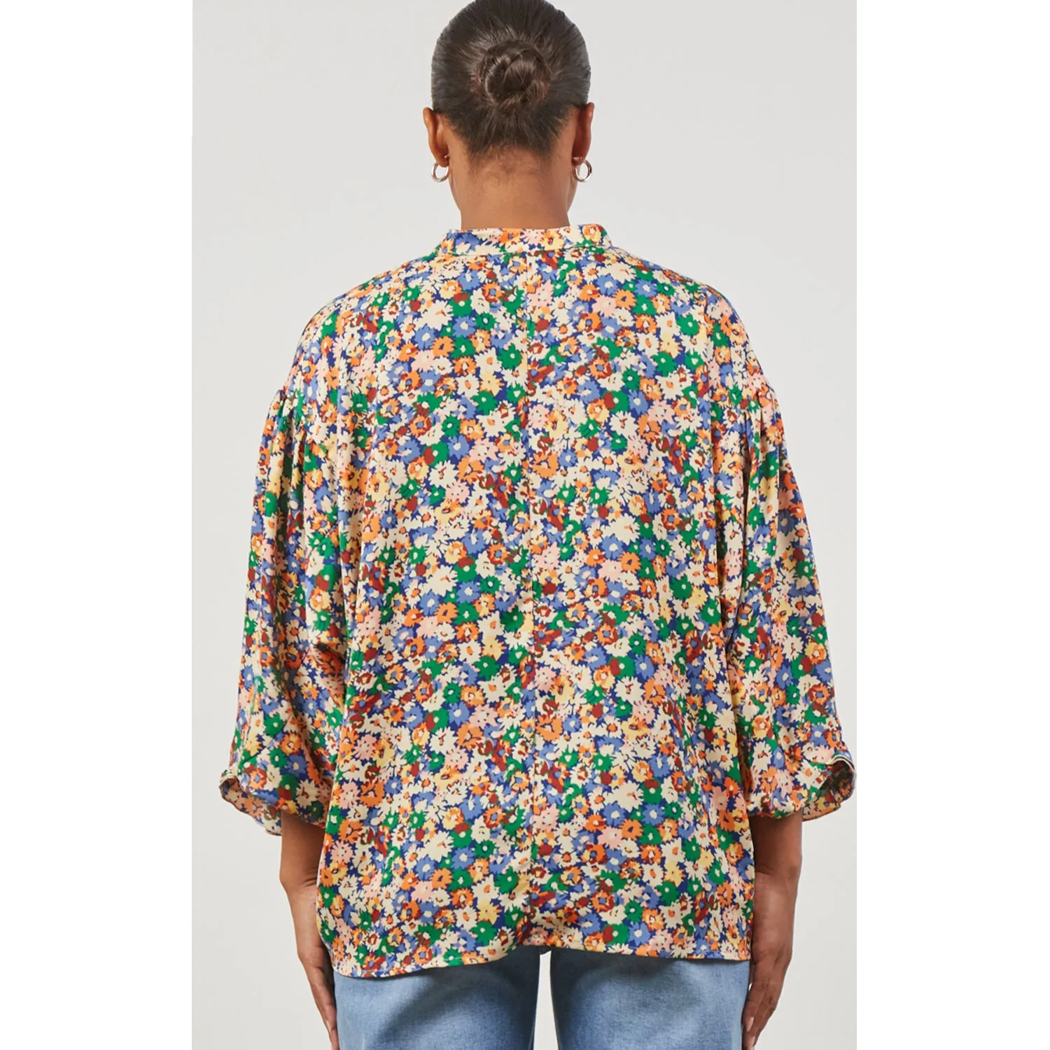 Top Romance Ruffle Blouse - Meadow Bloom