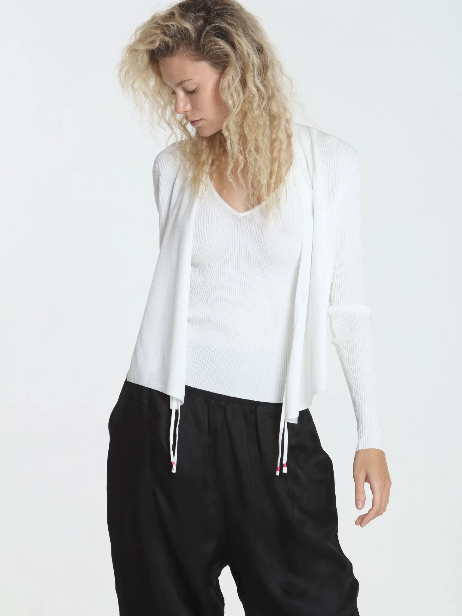 Two Ways Cardigan - White