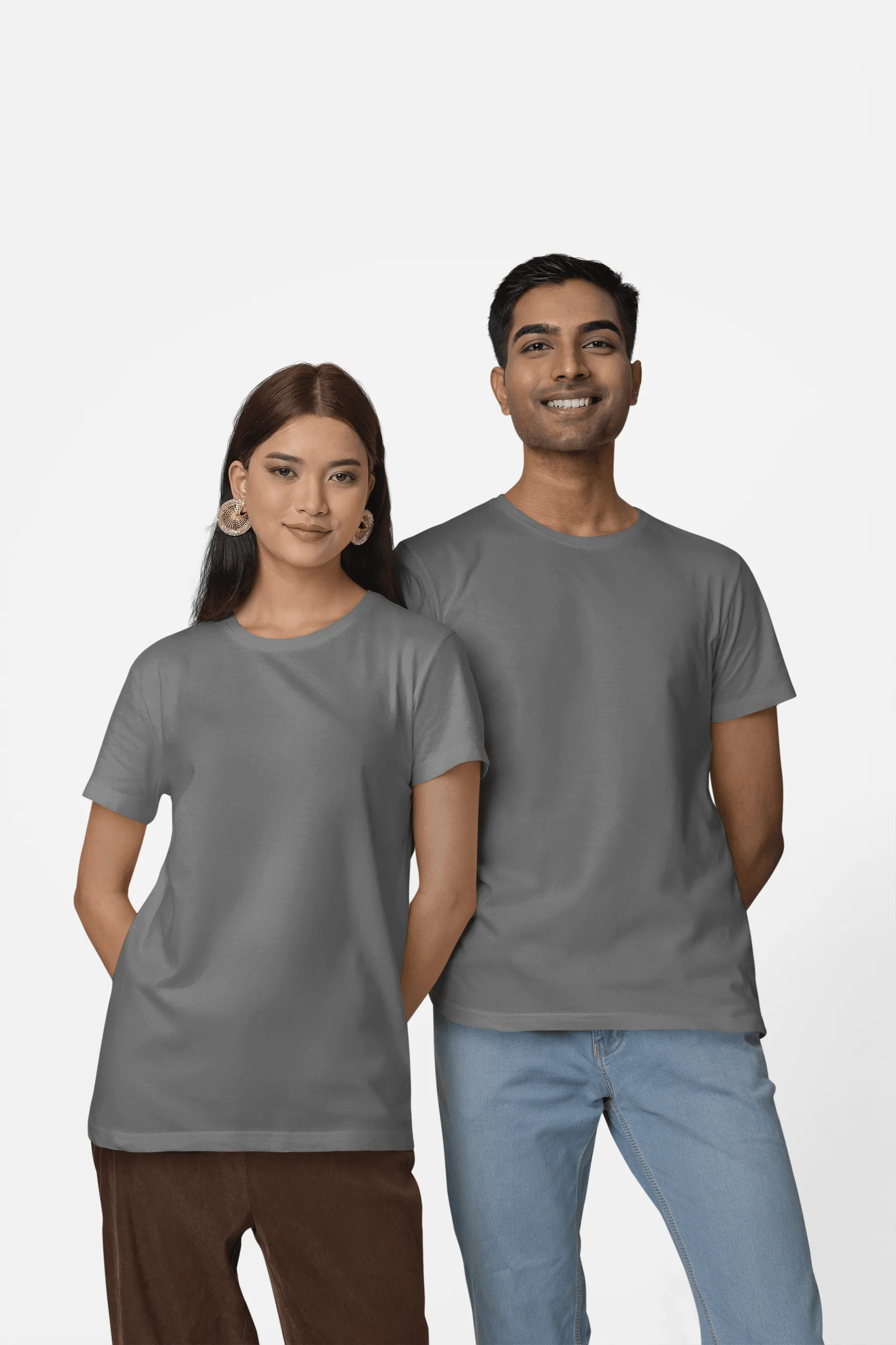 Unisex Regular Fit T-Shirt - 100% Cotton, Bio-Washed (White)