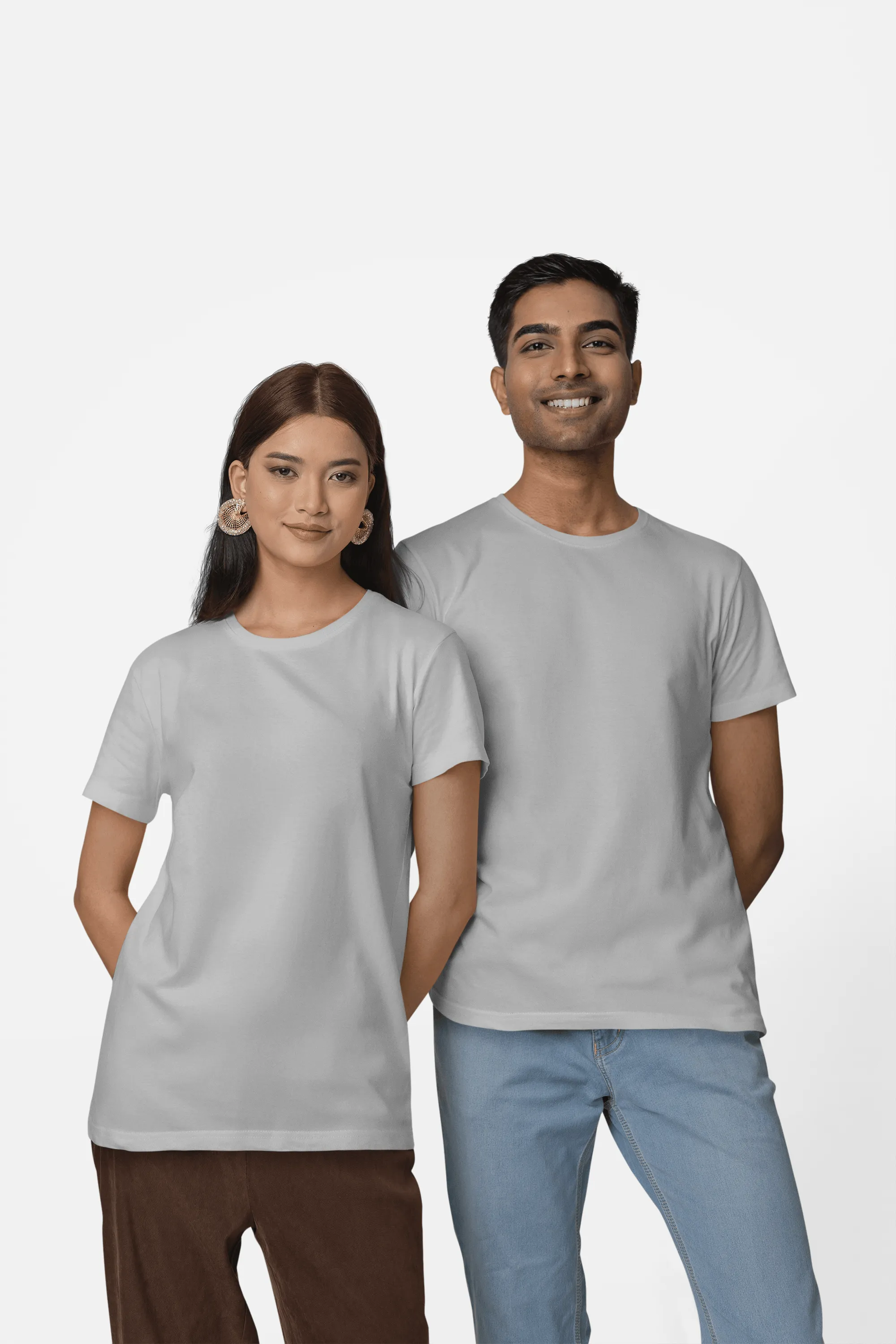 Unisex Regular Fit T-Shirt - 100% Cotton, Bio-Washed (White)