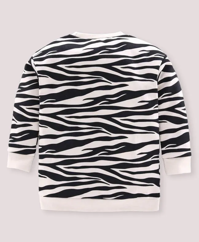 Ventra Boys Zebra Print Sweatshirt