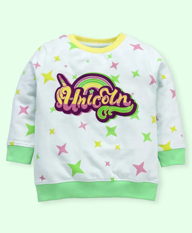 Ventra Girls Rainbow Unicorn Sweatshirt