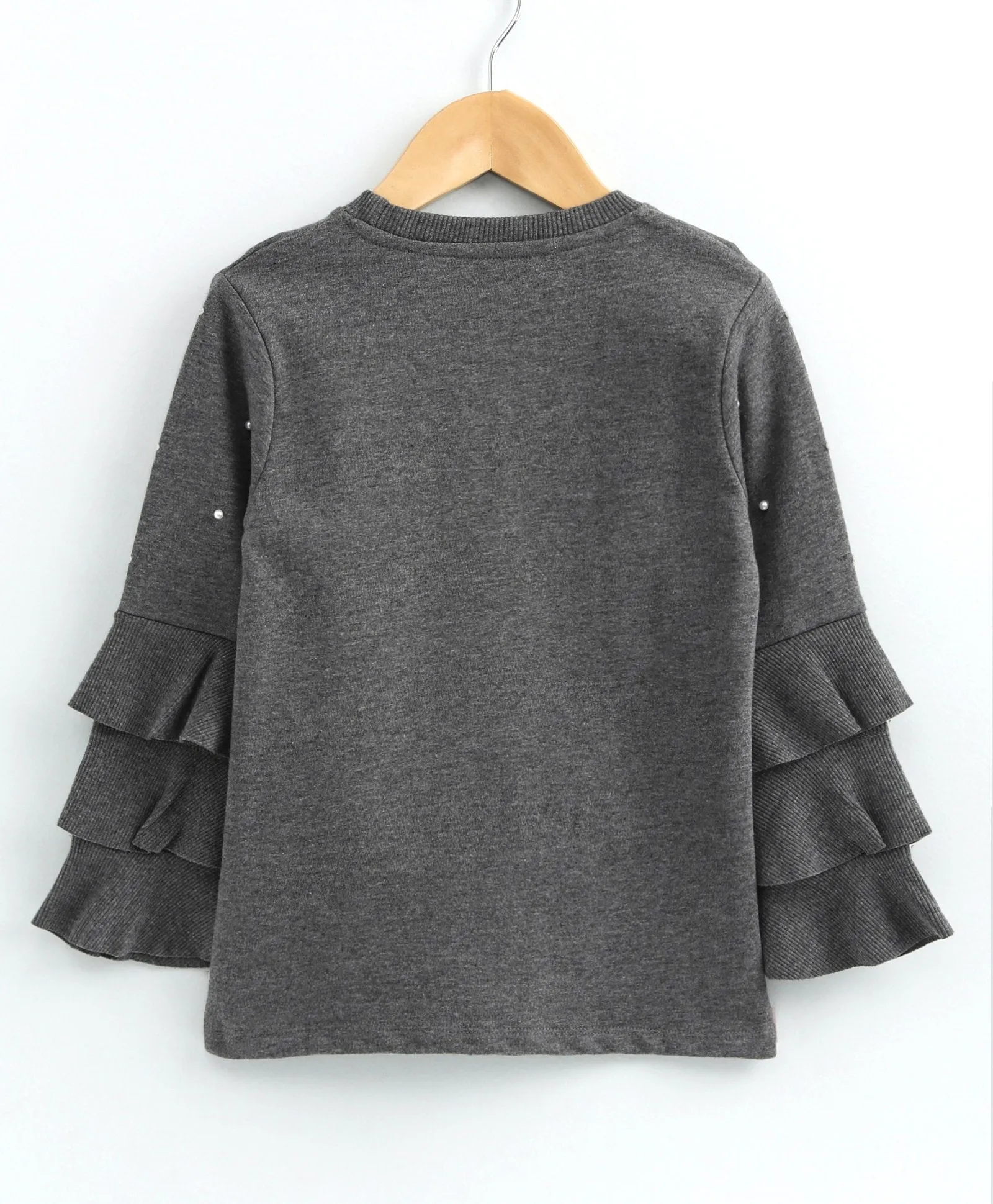 Ventra Pearl Ruffle Sweatshirt