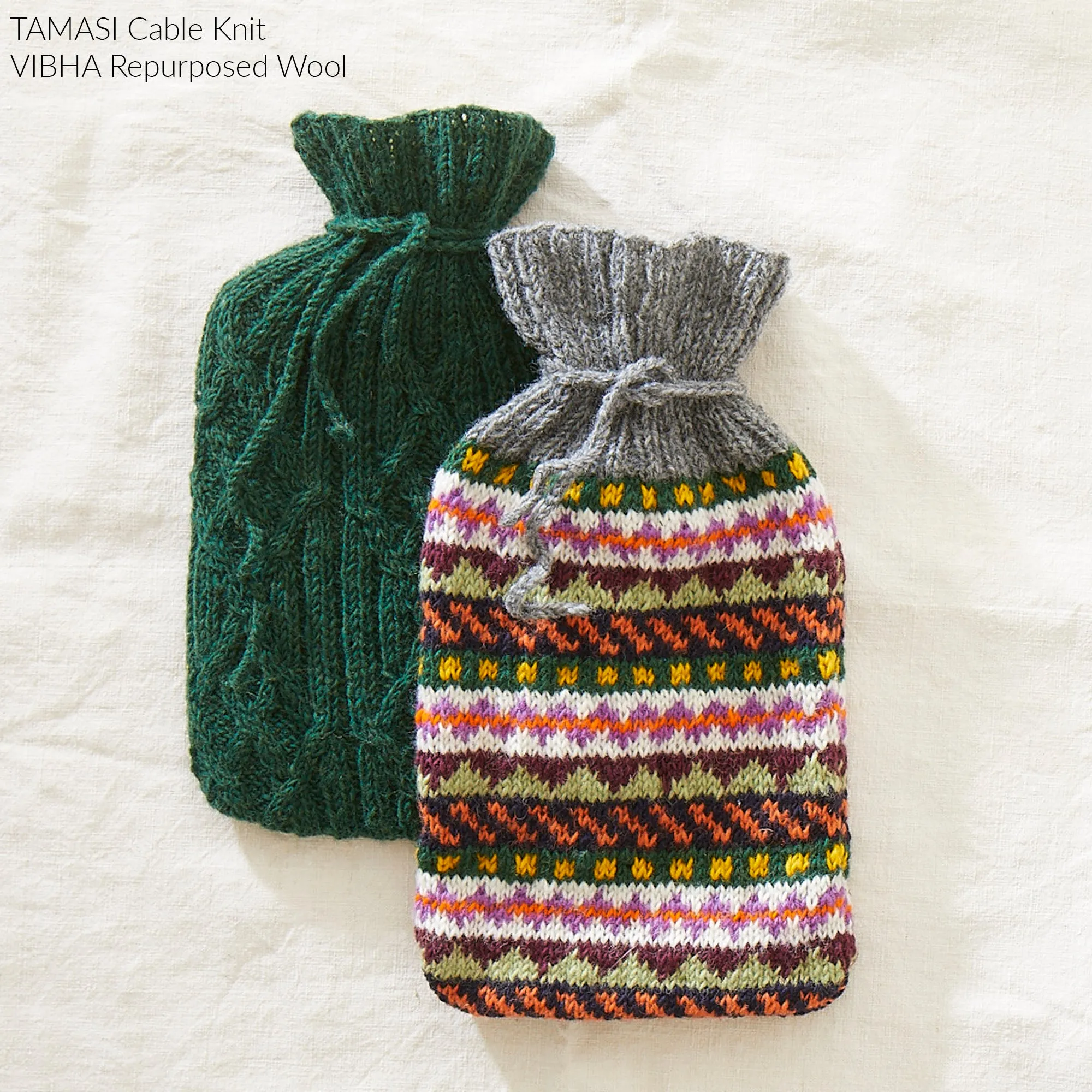 VIBHA Waste Wool Hot Water Bottle Cover (WS)