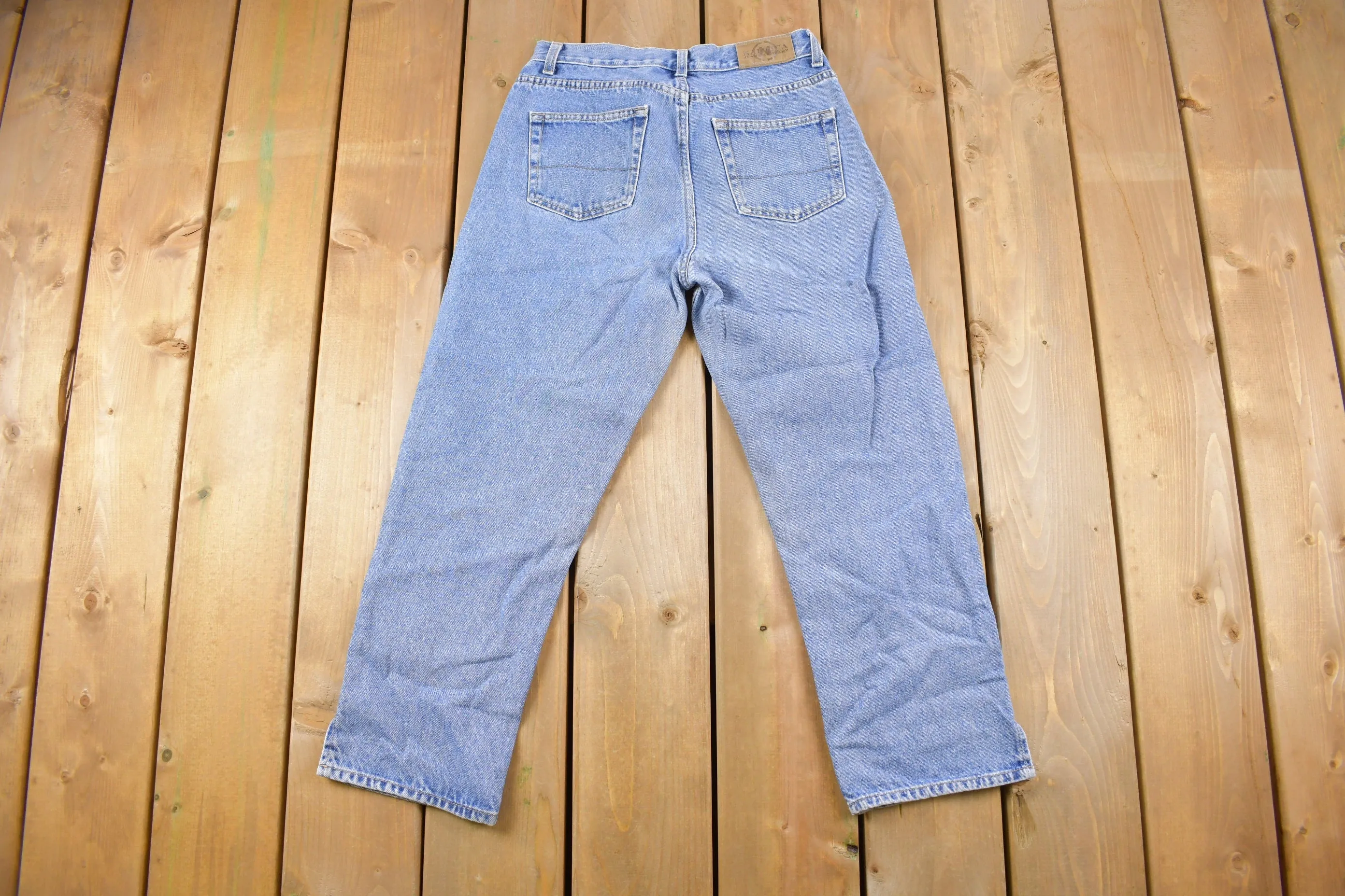 Vintage 1990s Nautica Blue Denim Jeans Size 26 x 24