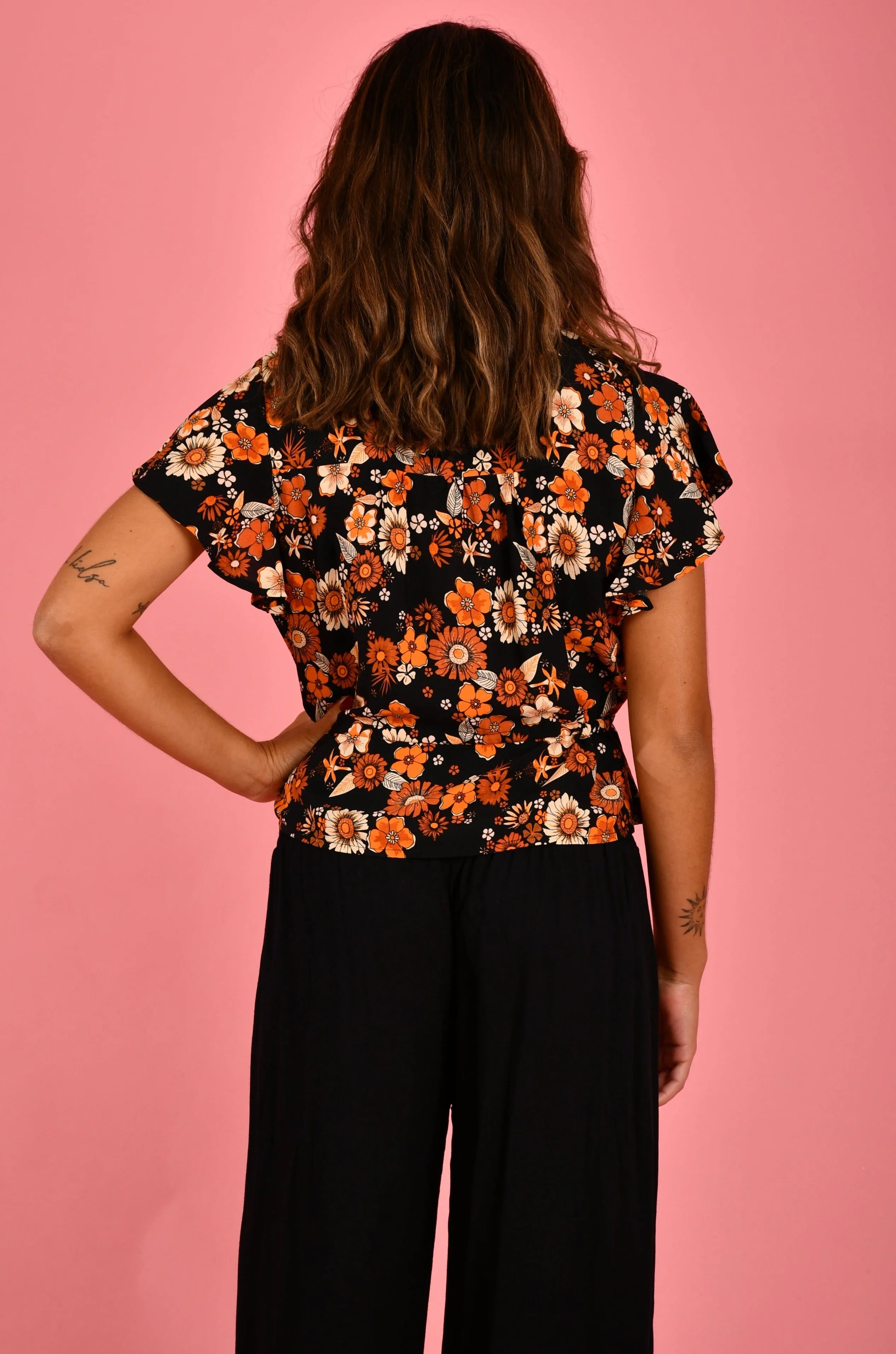 VJHT250 - BOHO LOVER TOP - FLORIADE SUNSET