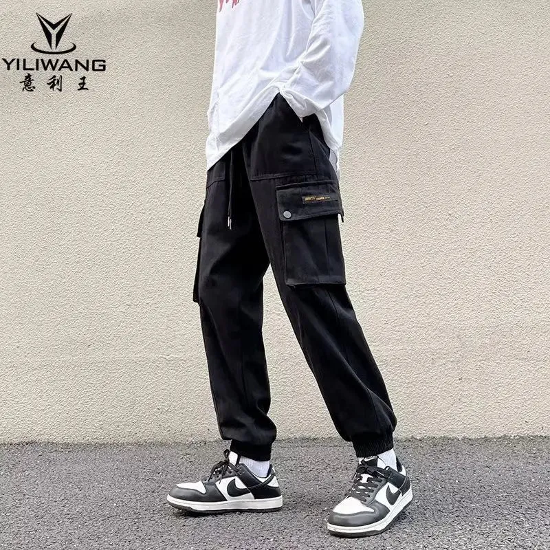 Wiaofellas  -  Men Spring Autumn Fashion Hip Hop Joggers Cargo Pants Men Multi-Pocket Loose Trousers Male Streetwear Casual Pants H196