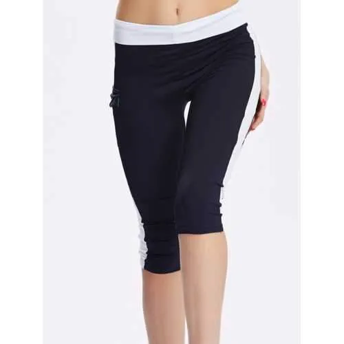 Women Elastic  Side Pocket Yoga Running Leggings