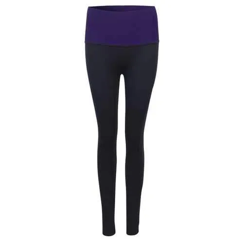 Women High Elastic Shaping Nine Pants Quick-dry Sport Leggings