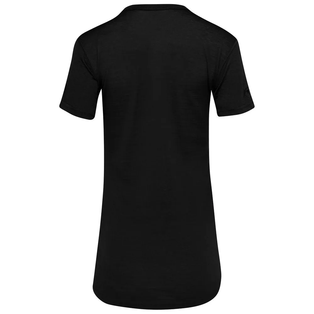 Womens Merino 150 Short Sleeve Crew (Black)